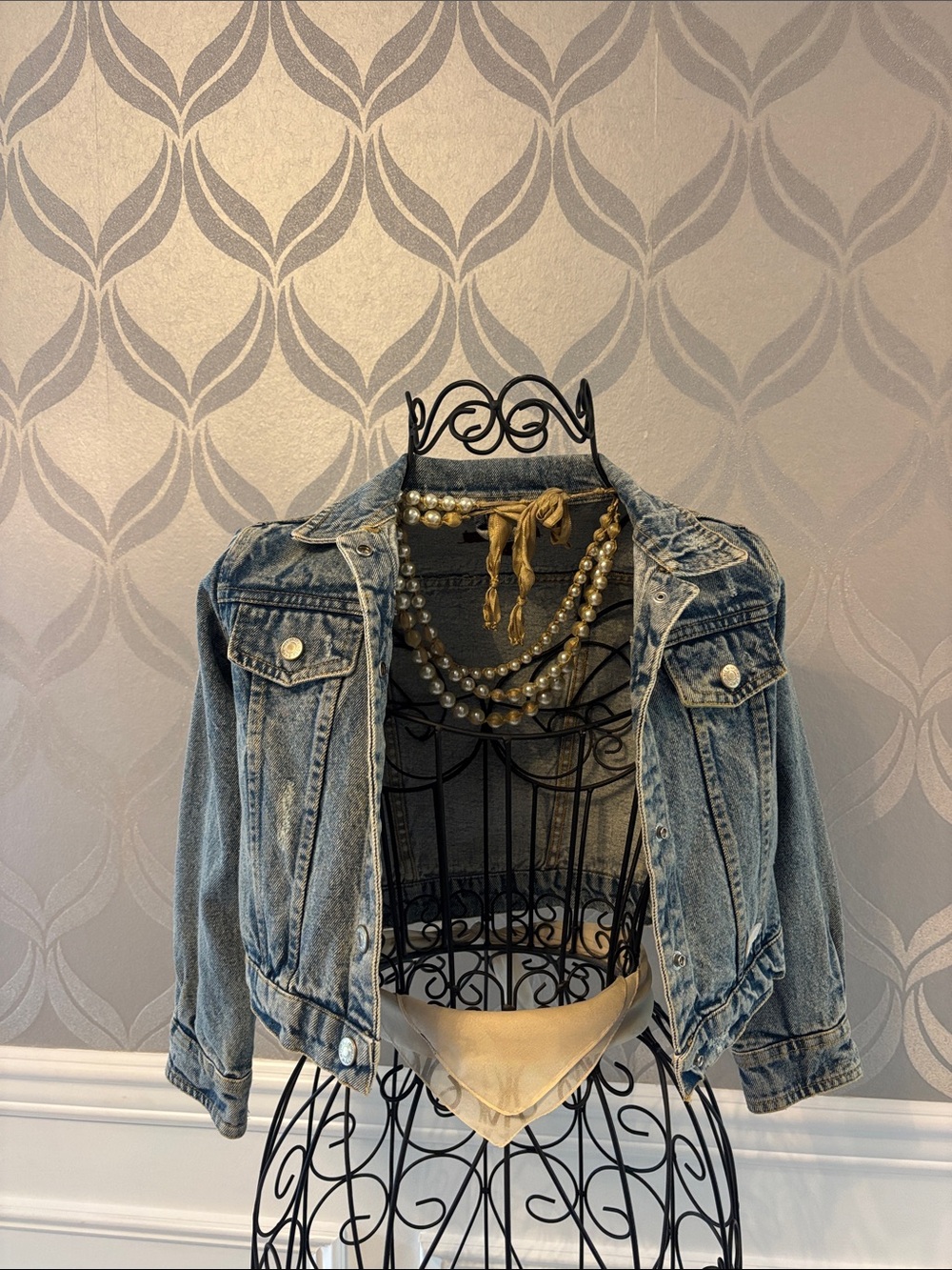 7 For All Mankind Light Blue Kids Denim Jacket